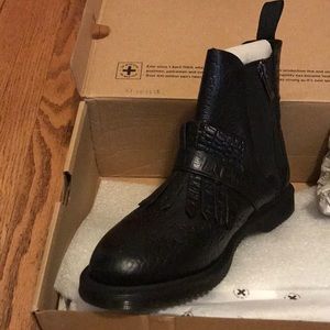 Dr Martens Tina Black Boots with Detail NEW